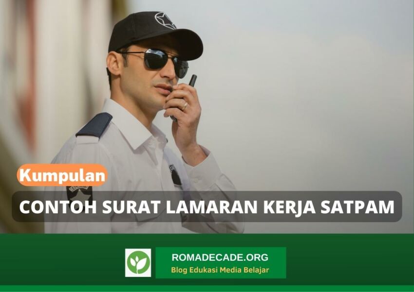 Contoh Surat Lamaran Kerja Satpam