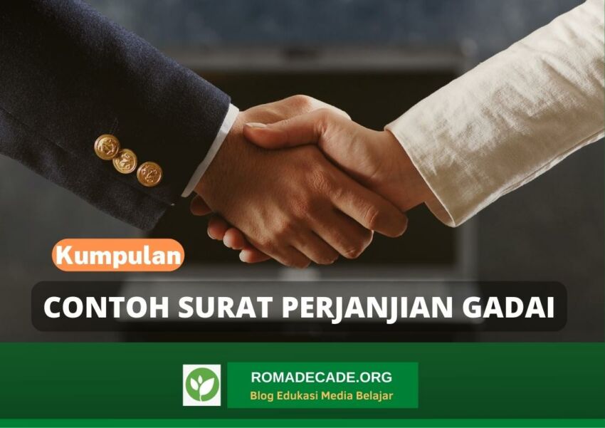 Contoh Surat Perjanjian Gadai