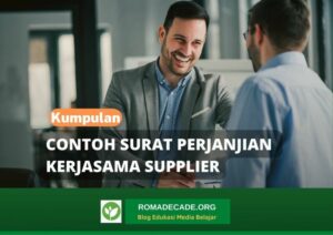 Contoh Surat Perjanjian Kerjasama Supplier