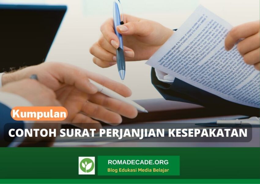 Contoh Surat Perjanjian Kesepakatan