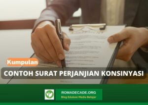 Contoh Surat Perjanjian Konsinyasi