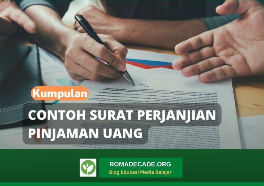 Contoh Surat Perjanjian Pinjaman Uang