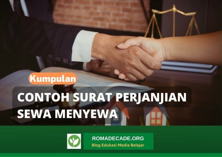 4 Contoh Surat Perjanjian Sewa Menyewa Dan Cara Membuatnya