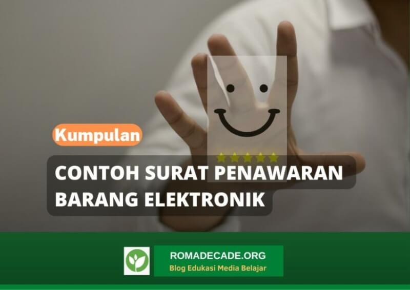 Contoh Surat Penawaran Barang Elektronik